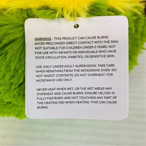 Happy Fuel Gus The Avocado Microwaveable Heating Pad Pillow Plush 10” - Picture 9 of 10